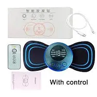 Neck Massager Deep Tissue Back Massager For Pain Relief Portable Mini Massager Body Relaxation Electric Massager With Patches Mini Neck Massager 3 Extra Pad Given Healthcare Massagers-thumb1