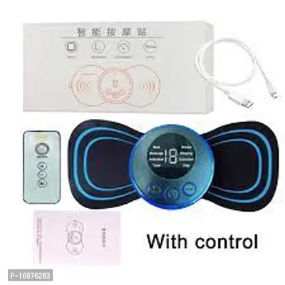 Neck Massager Deep Tissue Back Massager For Pain Relief Portable Mini Massager Body Relaxation Electric Massager With Patches Mini Neck Massager 3 Extra Pad Given Healthcare Massagers-thumb2