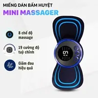 Mini Massager with Rechargeable, butterfly mini massager, ems massager, neck massager for cervical pain, mini massager, For Men,Women,Shoulder,Arms,Legs,Neck Full Body (3 EXTRA PAD GIVEN)(BLUE MINI MA-thumb1