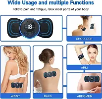 Mini Massager with Rechargeable, butterfly mini massager, ems massager, neck massager for cervical pain, mini massager, For Men,Women,Shoulder,Arms,Legs,Neck Full Body (3 EXTRA PAD GIVEN)(BLUE MINI MA-thumb2