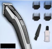 538 HTC-TRIMMER Rechargeable Professional Hair Trimmer Trimmer 60 min Runtime 4 Length Settings  (Silver, Black)-thumb2