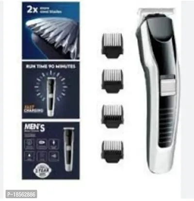 HTC-522Rechargeable Cordless Premium Quality Trimmer 45 min Runtime 1 Length Settings  (Black)-thumb2