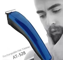 HTC AT 528 Fully Waterproof Trimmer 60 min Runtime 4 Length Settings  (Blue)-thumb1