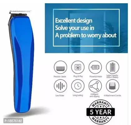 528 Sharp Blade Expert Cutting Hair,Beard Trimmer  Shaver U7 Trimmer 90 min Runtime 4 Length Settings  (Blue)-thumb2