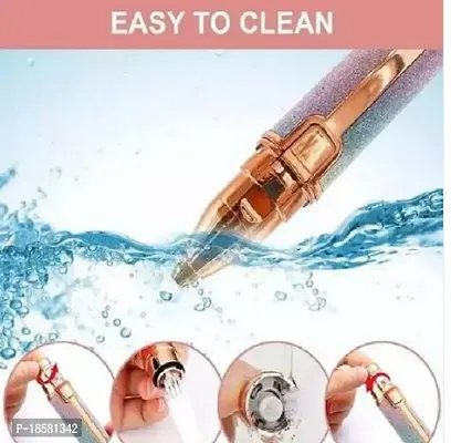 BLAWLESS) Portable 2 In 1 Blawless Eyebrow Remover and Pain less Hair Remover Trimmer 90 min Runtime 0 Length Settings  (White, Gold, Pink)-thumb3