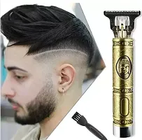 Trimmer with Close Cutting, Cordless Hair clipper for men with 3 Guide Combs Brush 1500mAh Li-ion Battery, 180 minutes (Gold,Buddha trimmer)-thumb1