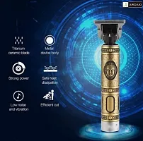 Trimmer with Close Cutting, Cordless Hair clipper for men with 3 Guide Combs Brush 1500mAh Li-ion Battery, 180 minutes (Gold,Buddha trimmer)-thumb2