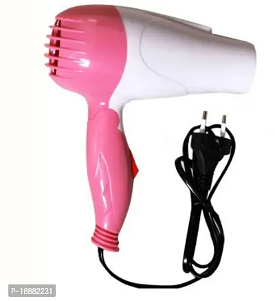 HAIR DRYER FOLDABLE NV-1290, HAIR DRYER FOR WOMEN, HAIR DRYER 1000 W,HAIR DRYER 2 SPEED FOR GIRLS, HOT  COLD AIR HAIR TOOLS (MULTICOLORED)-thumb3