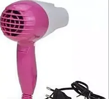 Hair Dryer N1290 for UNISEX, 2 Speed Control R79 Hair Dryer  (1000 W, Blue, Pink)-thumb1