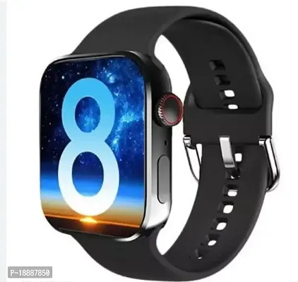 I8 Pro Max Upgraded AMOLED Display SpO2 Smartwatch for All Smartphones Smartwatch  (Black-thumb3