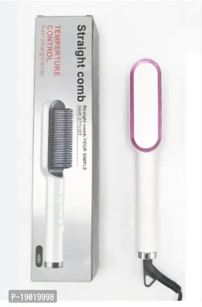 Hair Straightener COMB 909 Quick Iron Electric Straight Comb Hair Straightener/Hair Styler Brush for Women-thumb0