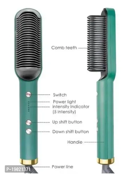 Hair Style Hair Straightening Iron With Comb, Fast Heating, Hair Straightener Brush-thumb0