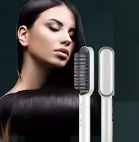Hair Style Hair Straightening Iron With Comb, Fast Heating, Hair Straightener Brush-thumb1