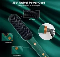 Hair Style Hair Straightening Iron With Comb, Fast Heating, Hair Straightener Brush-thumb1