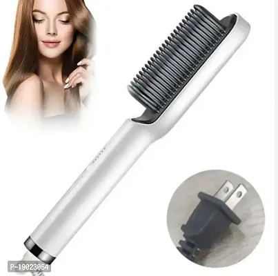 Electric Hair Straightener Comb Brush Women, Girls And Hair Straightening, Fast Smoothing Ceramic plate Comb With 5 Temperature Control (Multi Color-FH-909)-thumb2