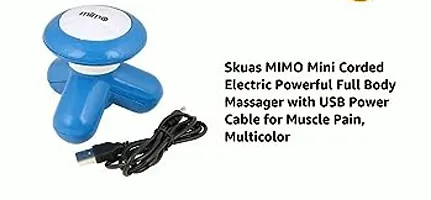 EDGE Mimo Powerful Vibration Full Body Mini Massager, Portable Compact Full Body Vibration Electric Massager, for Full Body Massage, with USB Power Cable(Colour May Vary)