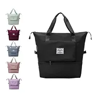 Folding Travel Bag, Foldable Travel Duffel Bag, Portable Travel Lightweight Waterproof Oxford Fabric Duffel Bag for Sports, Gym, Vacation (Big Travel Bag)-thumb1