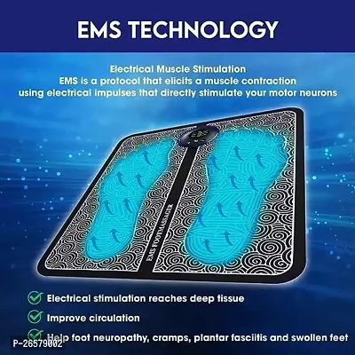 EMS Foot Massager Pad Muscle Stimulator Blood Circulation Battery Type