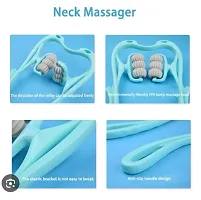 Neck Massager Pinpoint Roller Neck Spine Massage Tool Relaxer Handheld Roller Therapy Neck Acupoints Manual Massageador Multi Color-thumb1
