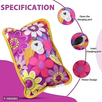 Heating Pad-Heat Pouch Hot Water Bottle Bag, Electric Hot Water Bag, Heating Pad for Pain Relief (Multi Colors)-thumb0