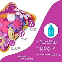 Heating Pad-Heat Pouch Hot Water Bottle Bag, Electric Hot Water Bag, Heating Pad for Pain Relief (Multi Colors)-thumb2