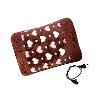 Velvet Electric Rechargeable hot Water Heating Bag/Hot Bottle Pouch Pad with Auto Cut for Pain Relief and Body Warming (Multi-Color)-thumb2