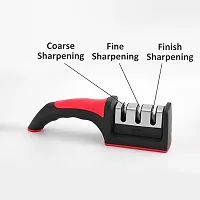 Kitchen Knife, 3-Stage Knife Sharpener, Vegetable Ceramics Peeler-X1 Knife Sharpening Steel  (Carbon Steel)-thumb1