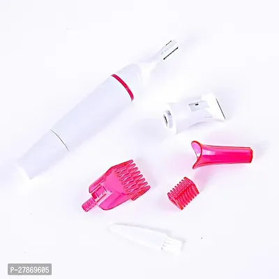 5 in 1 Sweet Trimmer, Battery Operated Beauty Safety Hair Remover Upper, Lip, Chin, Eyebrow, Bikini Trimmer, Underarm, Face for Women-thumb3