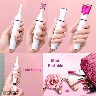 Sweet Trimmer, Battery Operated Beauty Safety Hair Remover Upper, Lip, Chin, Eyebrow, Bikini Trimmer, Underarm, Face for Women-thumb0