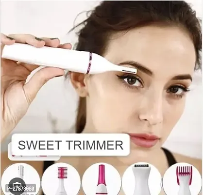 Sweet Trimmer, Battery Operated Beauty Safety Hair Remover Upper, Lip, Chin, Eyebrow, Bikini Trimmer, Underarm, Face for Women-thumb3
