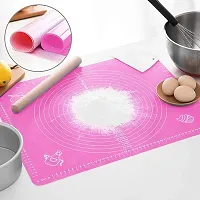 Roti Chapati Rolling Baking Sheet Mat with Measurements [50 * 40 cm] Food-grade Silicone Baking Mat (Multicolor) (Pack of 1)-thumb2