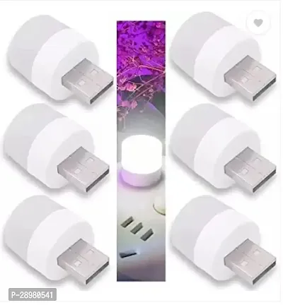 Mini LED Night Natural White USB Light Bulb for Indoor  Outdoor Mini USB Light[  PACK OF 6]