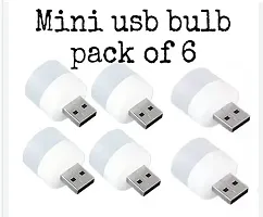 Mini LED Night Natural White USB Light Bulb for Indoor  Outdoor Mini USB Light[  PACK OF 6]-thumb1