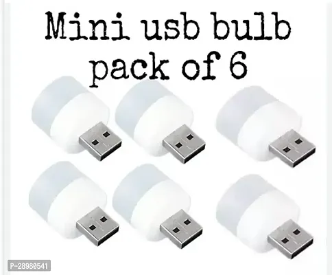 Mini LED Night Natural White USB Light Bulb for Indoor  Outdoor Mini USB Light[  PACK OF 6]-thumb2