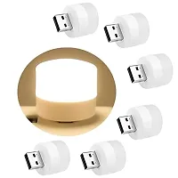 Mini USB Lights by Night Plug-LED Bulb Compact ,for Bedroom Bathroom (Pack of 5)-thumb1