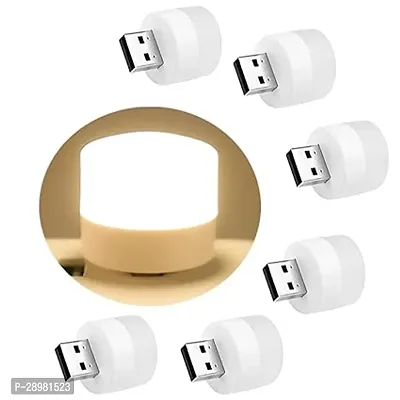Mini USB Lights by Night Plug-LED Bulb Compact ,for Bedroom Bathroom (Pack of 5)-thumb2