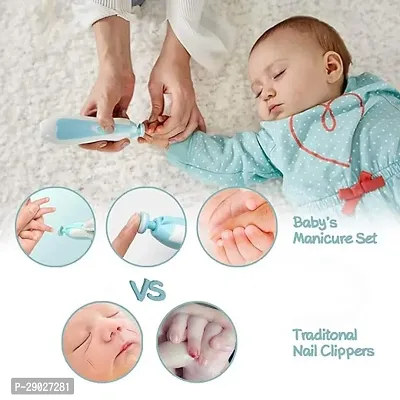 New Born Toes Fingernails Care 6 Grinding Heads Baby Nail Cutter