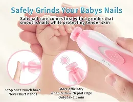 New Born Toes Fingernails Care 6 Grinding Heads Baby Nail Cutter-thumb3