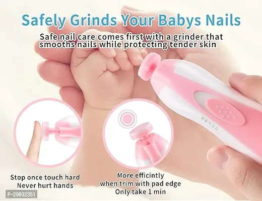 New Born Toes Fingernails Care 6 Grinding Heads Baby Nail Cutter-thumb4