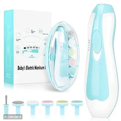 New Born Toes Fingernails Care 6 Grinding Heads Baby Nail Cutter-thumb2