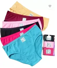 Trendy Multicoloured Cotton Blend Hipster Panty for Women Pack of 3-thumb1