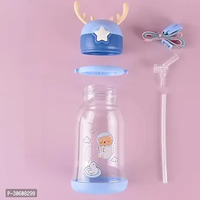 Deer Horn Design Cute Bottle for Kids with Adjustable Strap 600 ml Assorted