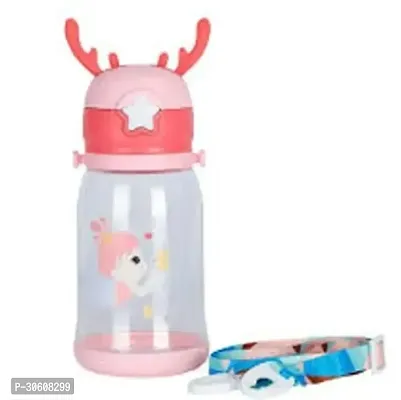 Deer Horn Design Cute Bottle for Kids with Adjustable Strap 600 ml Assorted-thumb2