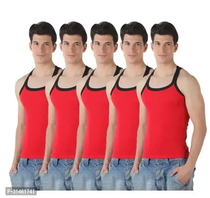 Men's Pure Cotton Gym Vests- Combo Pack ( PACK OF 5) Multicolor-thumb2