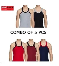 Men's Pure Cotton Gym Vests- Combo Pack ( PACK OF 5) Multicolor-thumb2