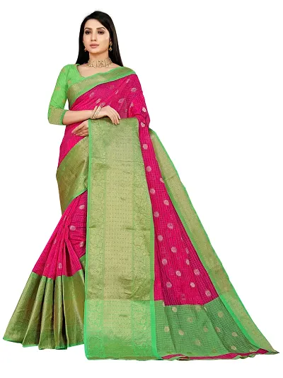 Stylish Art Silk Saree With Blouse Piece For Women