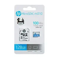 HP 128 GB MEMORY CARD / SD CARD HP UPTO 100MB/S TRANSFER SPEED-thumb1