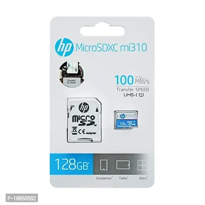 HP 128 GB MEMORY CARD / SD CARD HP UPTO 100MB/S TRANSFER SPEED-thumb2