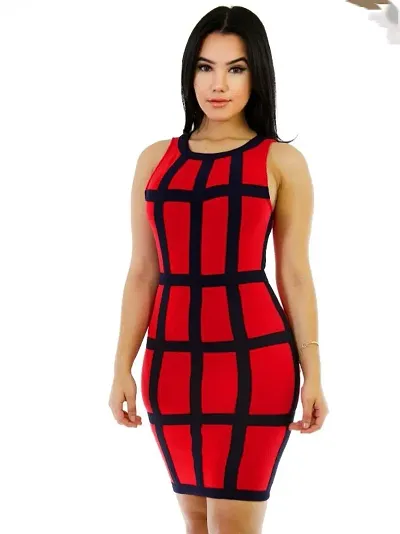 Elegant Checked Dresses For Women