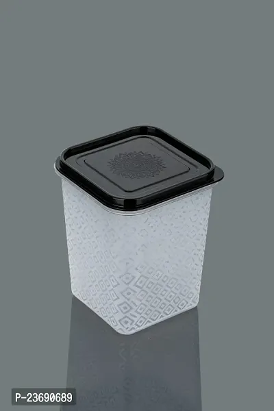 Eaching Plastic Square Container Set for Kitchen Storage 1100ml Containers pack of 06-thumb2